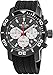 TW Steel Grandeur Diver Watch - Black Dial Date TW Steel Watch Mens - 45mm Stainless Steel Chronograph Watch - Black Rubber Band Dive Watch TW704