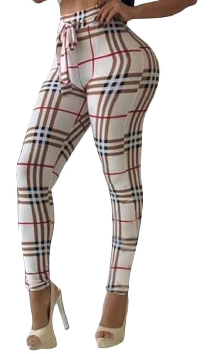 tight plaid pants womens