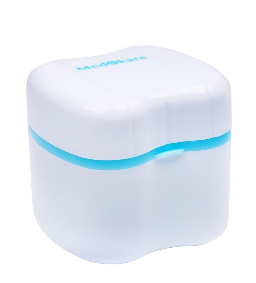 Medokare Denture Cup with Strainer, Denture Case with Lid, Dentures Box, Dental Retainer Case, Denture Bath Cleaning Soaking Cup, Mouth Guard Night Gum Shield Travel Storage Case : Beauty