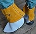 ZaoProteks ZP3002 Cowhide Leather Heat and Abrasion Resistant Welding Spats, Welding Boot Protectors, Welding Shoe Cover, Welding Gaiters For Protection