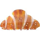 Novelty Brezel Bread Hair Clip,Cute Acetate Claw Clips,Bread Hair Clips for Women