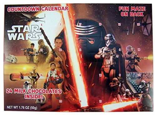 Star Wars Episode 7 Christmas Advent 2016 Countdown Calendar with Chocolates, 1.76 oz (Episode 7)