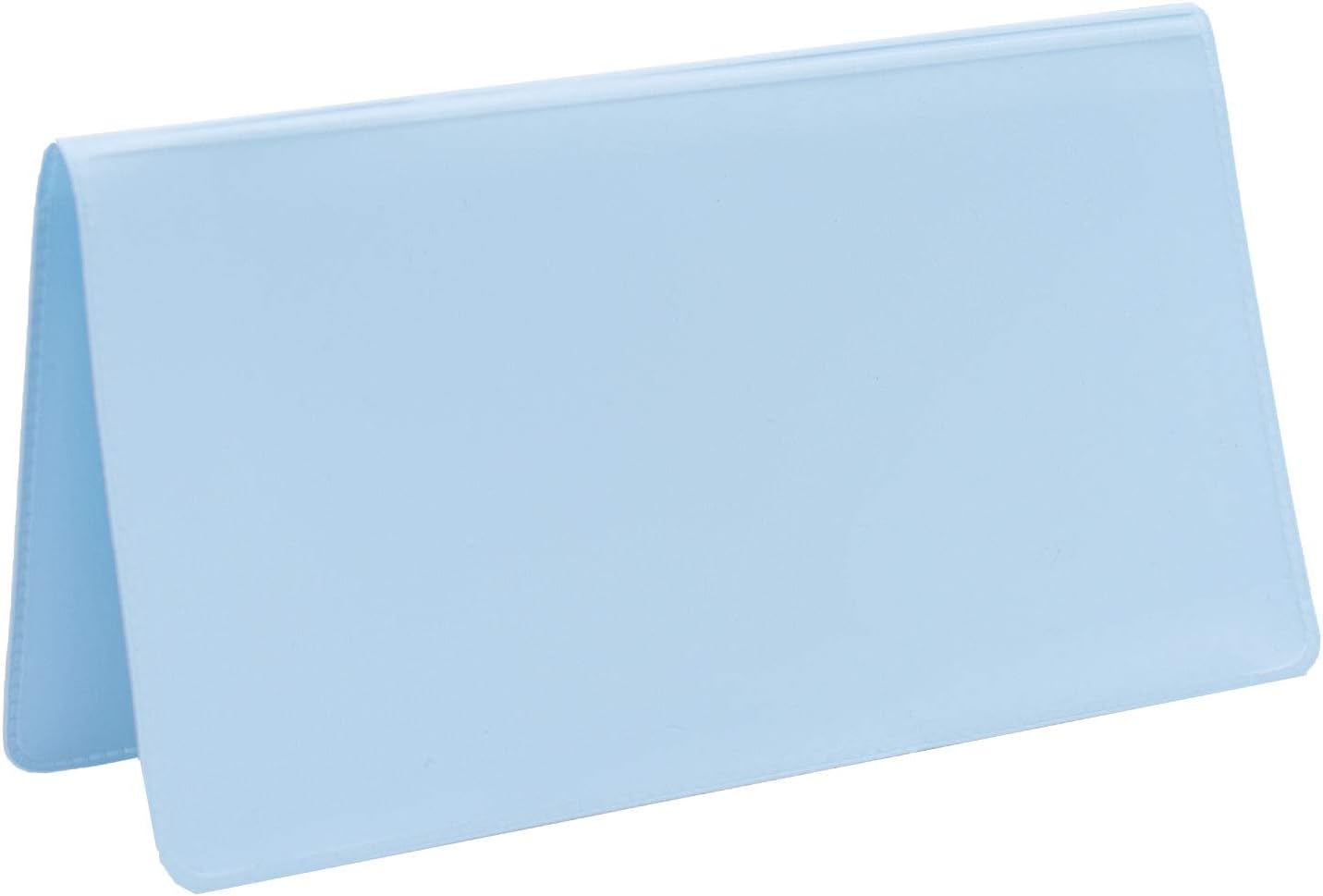 Baby Blue Vinyl Checkbook Cover, Top Tear Personal Vinyl Checkbook Cover