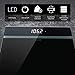 RIVIO Bathroom Weight Scale Digital Scale High Precision Scales for Body Weight with Step on Technology and Large LCD Backlit Display, 6mm Tempered Glass, 440 pounds (Black)