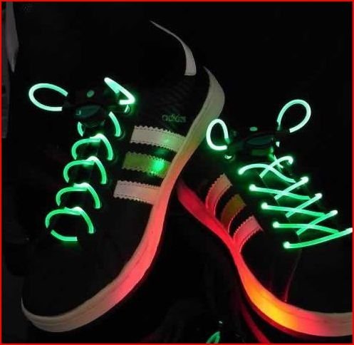 UPC 886489421259, Green LED Shoelaces Light up Laces