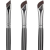 Etercycle Eyeliner Brushes Set, Fine Angled Eyeliner Eyebrow Concealer Brushes, Upgraded Sickle Ultra Thin Slanted Flat Angle