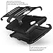 Nexus 6 Case, i-Blason **Dual Layer** [Kickstand] Google Nexus 6 Case (2014 Release) Prime Series Holster Cover with Kickstand and Locking Belt Swivel Clip for Motorola Nexus 6 Phone (Black)
