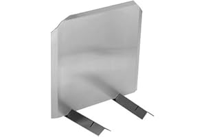 WOODEZE Woodfield Stainless Radiant Fireback 15” H X 15” W 14-Gauge 304-Alloy Steel - Lightweight, Adjustable Angles, Protects Fireplace Wall, Durable, Easy Installation