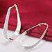 SUNGULF Elegant Silver Plated Polished Hoop Earring Jewelry for Women