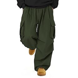 Baggy Cargo Pants Men Wide Casual Parachute Pants