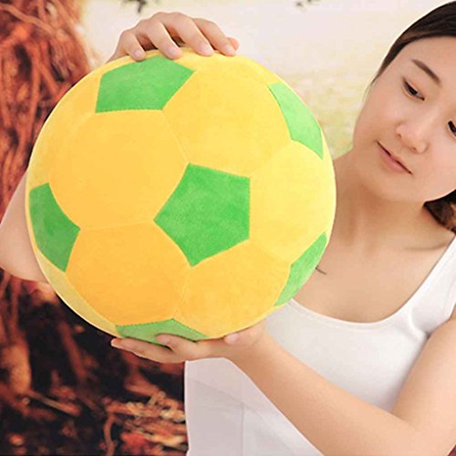 Xuanhemen Cartoon Soccer Ball Pillow Stuffed Plush Baby Football Soccer Sports Toy Gift for Toddler Kids Adults
