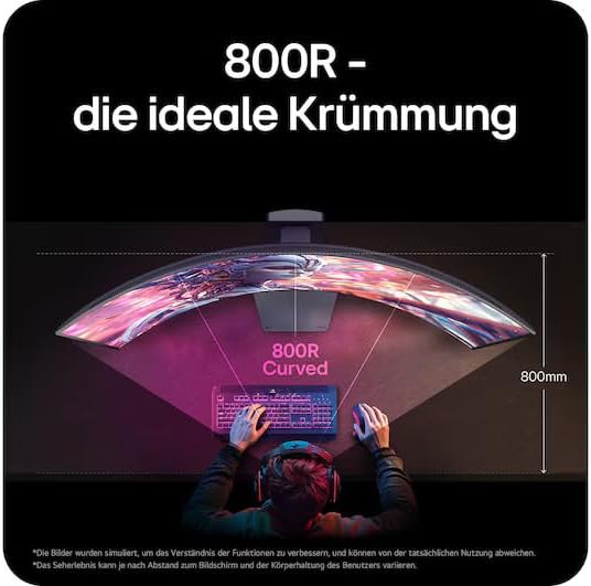 Ultragear™ 45GX950A-B.AEU (45 Zoll) 21:9 Curved 800R 5K2K OLED Gaming-Monitor, 165Hz/330Hz, AMD FreeSync™ Premium Pro, DisplayHDR™ True Black 400, 2X HDMI 2.1, Schwarz