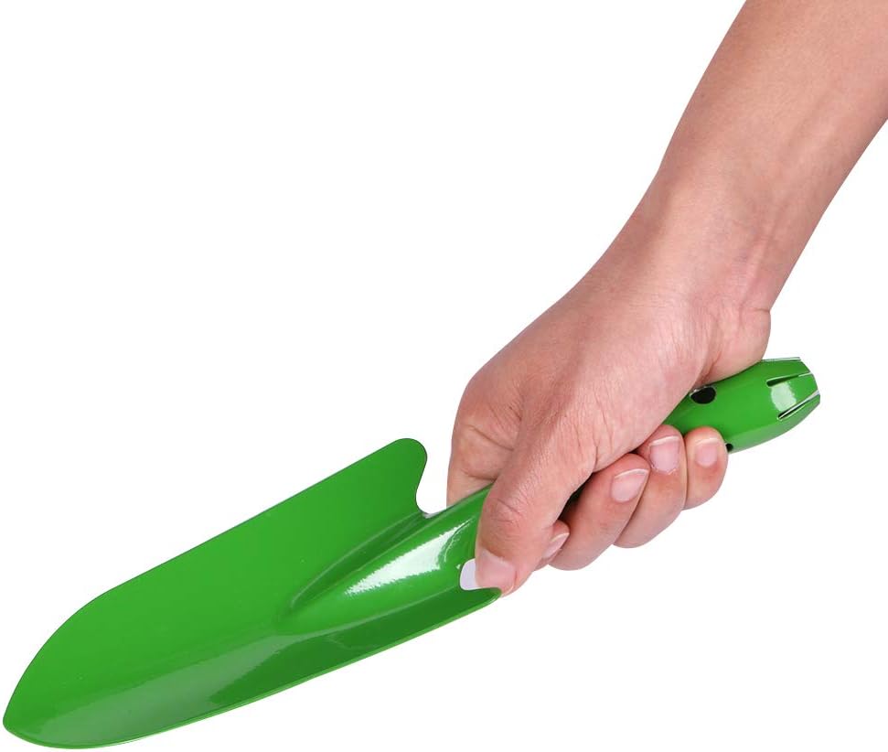 Ymeibe Kids Garden Hand Shovel Metal Small Lovely Gardening Shovel Set with Powder Coating Household Digging Lawn Trowel Shovel for Indoor Outdoor Use (Red/Green) : Garden & Outdoor