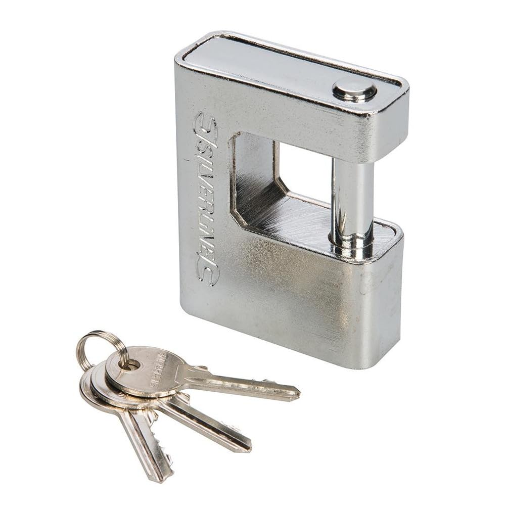 Silverline 380651 Close Armoured Shutter Lock Padlock 80 mm