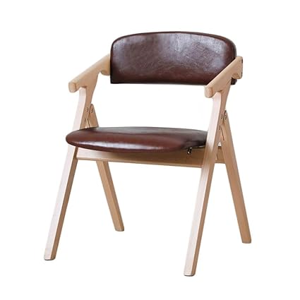 Amazon Com Barstoolri Folding Stool Solid Wood Pu Seat