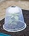 Gardener's Supply Company Large Garden Cloche Plant Protector | Clear Sturdy PVC Dome Cover with Top Hole Ventilation for Young Plants & Seedlings | 13