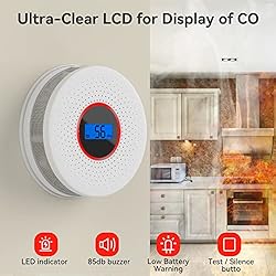 Smoke Detector Carbon Monoxide Detector Combo, Dual