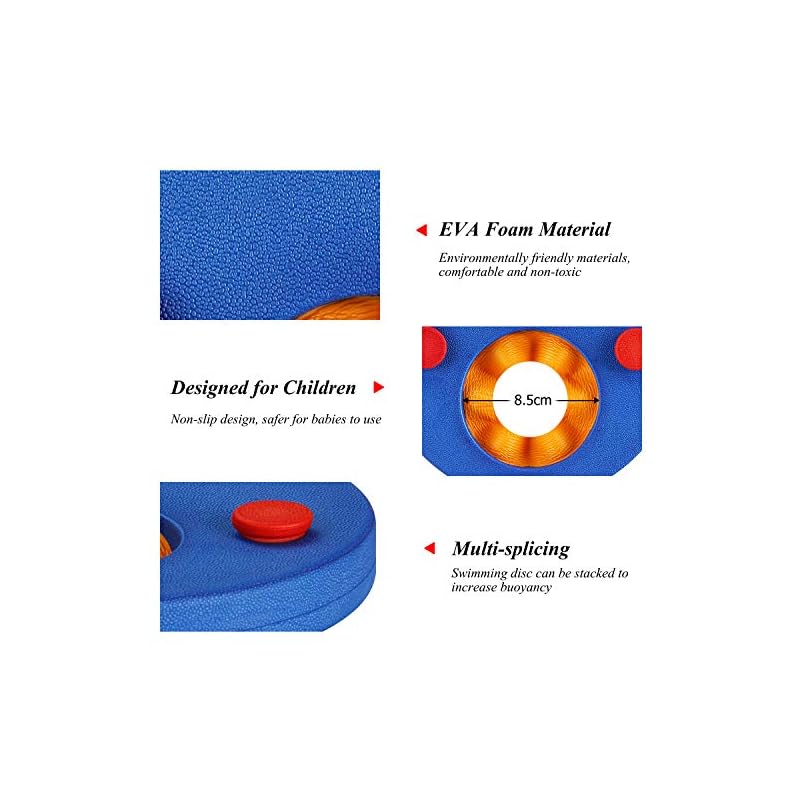 KOROSTRO Manguitos de natación para niños, Discos Flotantes Flotador Bebe Piscina Discos