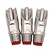 JETEHO 3 Pcs Stainless Steel Thread Pig Automatic Nipple Drinker, Farm Garden Animal Feeder Waterer for Piglets Growers