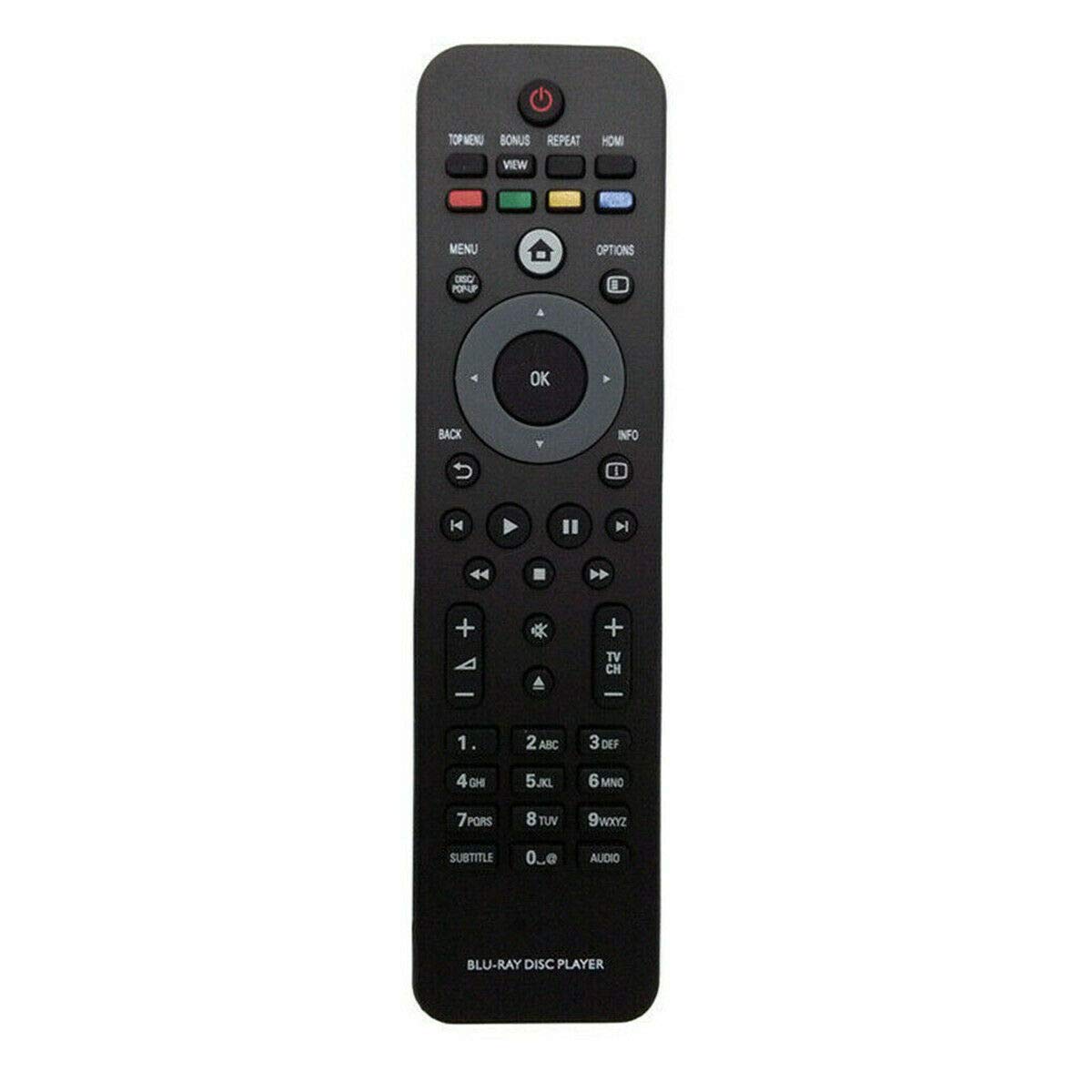 VINABTY Remote Control Replacement for Philips Blu-ray Disc Player BDP5000 BDP5100 BDP5180 BDP5406 BDP7300 BDP7500 BDP2850 BDP3000 BDP3100 BDP3200 BDP3280 BDP3380 BDP3406 Remote Controller