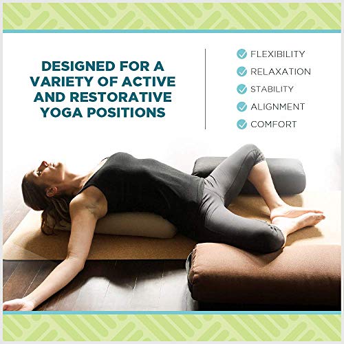Bean Products Yoga Bolster Made in The USA with Eco Friendly