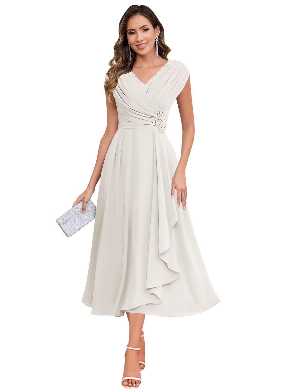 BOLENSYE Lace Chiffon Mother of The Groom Dresses
