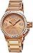 TW Steel Canteen Swarovski Crystal Stainless Steel Plated Rose Gold Watch for Women - Rose Dial Date TW Steel Watch Womens - 40mm Large Face Ladies Watch TW305