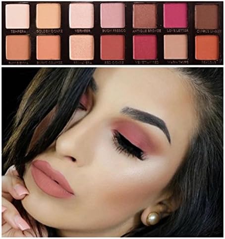modern Renaissance 14 color Cosmetics Cream Eyeshadow Color Makeup Pro Palette Shimmer Eyeshadow Powder By DMZing