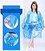 Samhe Rain Poncho, Disposable Adult Raincoat with Hood, Clear Emergency Waterproof Plastic Rain Gear Family Pack for Travel, Hiking, Camping, Concerts 10 Pack
