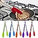 Feamos Silicone Stainless Steel Handle Utensil for Cooking Food Serving BBQ for Kitchen Outdoor Party (Purple)thumb 3