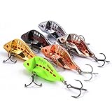 Hisea VIB Metal Spoon Sinking Fishing Blade Baits Lures Spinners for Walleye Bass