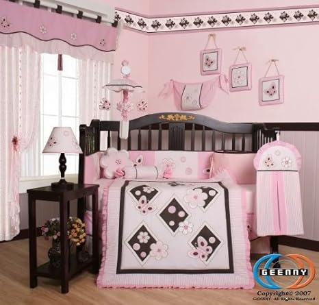 geenny 13 piece boutique baby nursery crib bedding set