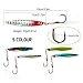 YONGZHI Fishing Lures Metal VIB Hard Spinner Blade Baits with Feathers Treble Hooks for Bass Walleyes Trout Fishing Spoons-23G