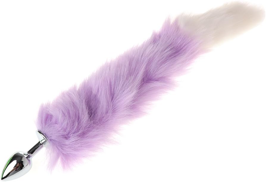 Foxx Faux Fur Plush Tail Funny Se#x Toy Cosplay Cartoon Måşšêúr Aańus Plúg