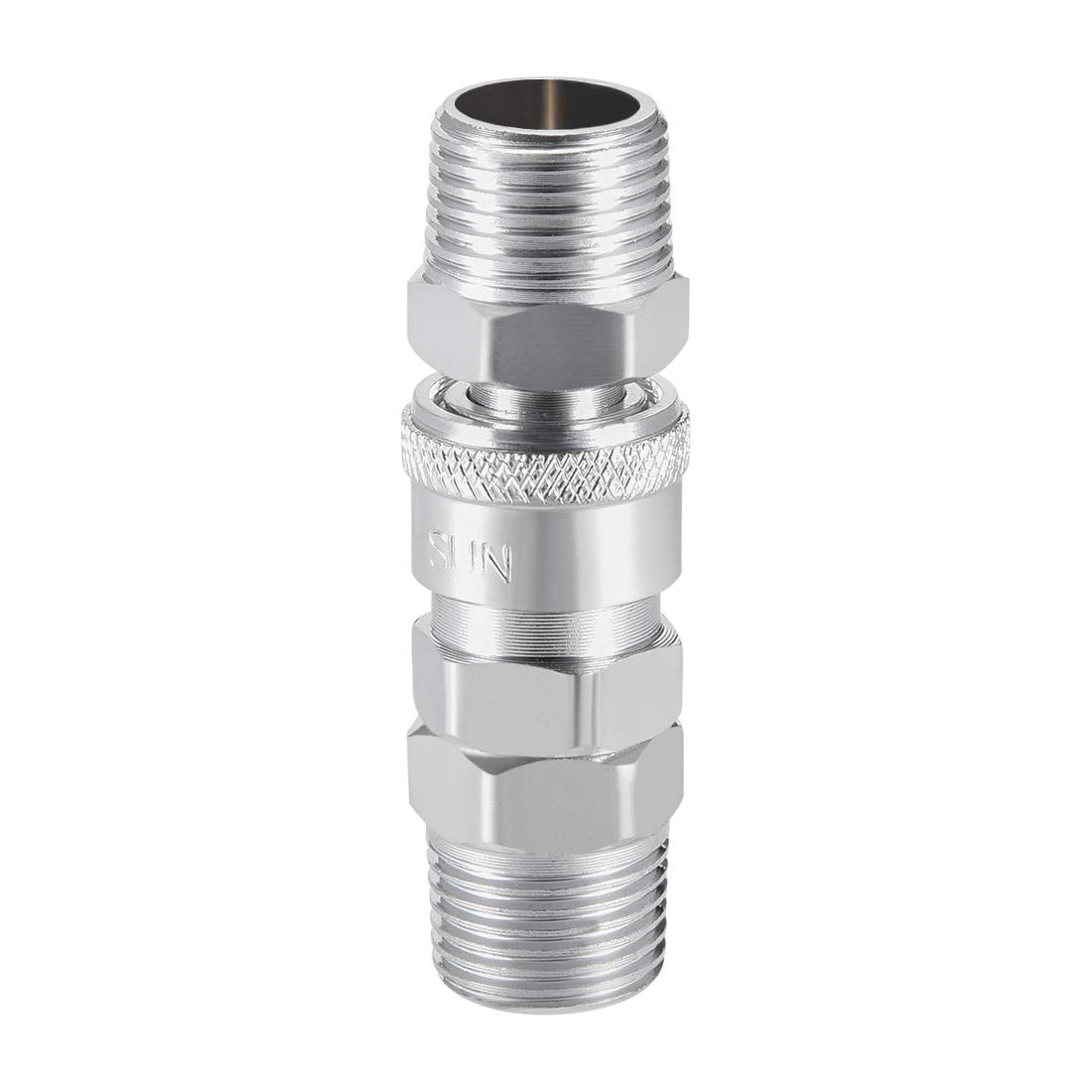 sourcing map Air Tool Pressure Washer Male High Flow Coupler Plug G1/2 Quick Connect Fitting Set