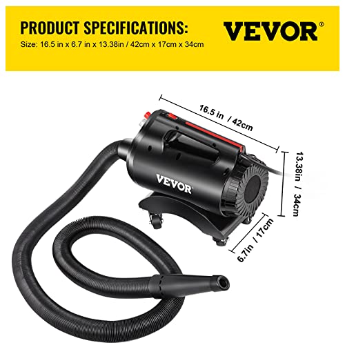 VEVOR Car Dryer Blower,Powerful Car Air Blower with,Plug Portable Car