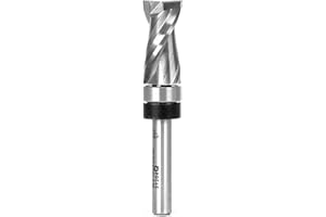 YONICO Flush Trim Router Bits Pattern Bit Ultra-Performance 1-Inch Height X 1/2-Inch Diameter Top/Shank Bearing Upcut 1/4-Inch Shank 31204q