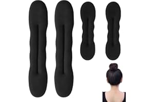 Hair Bun Maker Set 4‑Piece – Includes 2 x 17.5 cm and 2 x 22.5 cm Tools for Perfect Buns and Hairstyles – Ideal for Casual, E