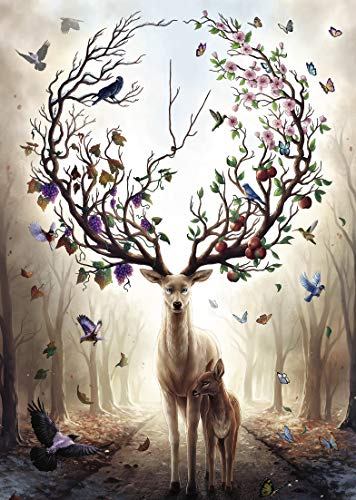 Ravensburger Puzzle 15018 - Magischer Hirsch - 1000 Teile Puzzle für Erwachsene und Kinder ab 14 Jahren, Puzzle mit Hirsch-Motiv – Bild 3