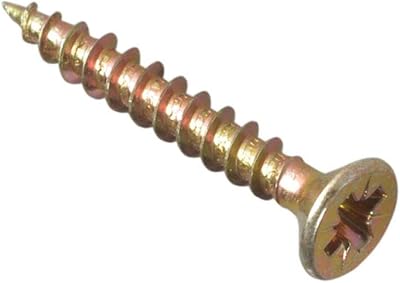 ForgeFix Multi-Purpose Single Thread Screws 3.0 x 25mm Zinc Yellow 200