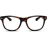 2SeeLife Large TR-90 Reading Glasses for Men - Medium-Wide Fit, Sturdy Frame, Spring Hinges, Premium Oversized Readers, Brown Tortoise, +2.75