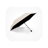 Mini plaid Sun Umbrella 6K Windproof Ultra Light