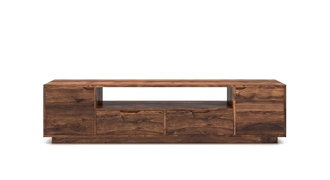 Urban Ladder Zephyr Solid Wood 65 TV Unit (Teak Finish)