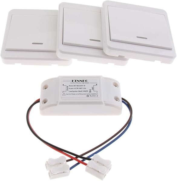 Interruptor de Luz Lmpara Control Remoto Inalmbrico LED Bombilla 433 MHz Smart Home