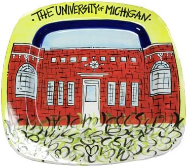 Collegiate Ceramics Michigan Platter * Serving Dishes Entertaining