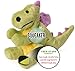 goDog Bubble Plush Dragons Squeaky Dog Toy, Chew Guard Technology - Lime, Small
