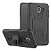 Galaxy J4 2018 Case, Lacass [Shockproof] Tough Rugged Dual Layer Protector Hybrid Case Cover with Kickstand for Samsung Galaxy J4 (2018) - Black