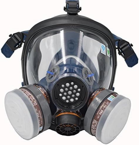 SCK Organic Vapor Respirator, Full Face Paint Respirator Gas Chemical Dustproof Pesticides Mask,Respiratory Protection