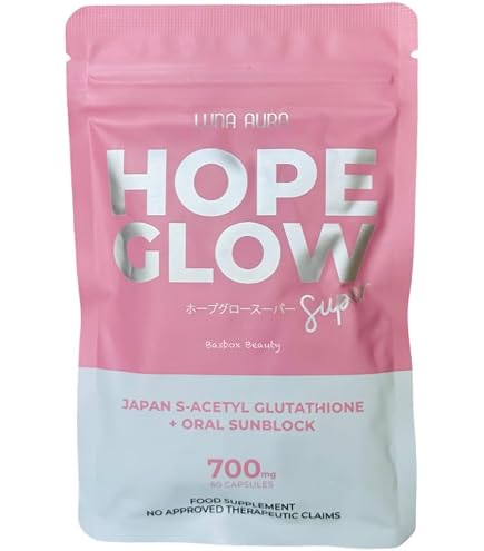 glow up glutathione price Amazon.com: Luna Aura Hope Glow Skin Pro, 30 Capsules : Health & Household