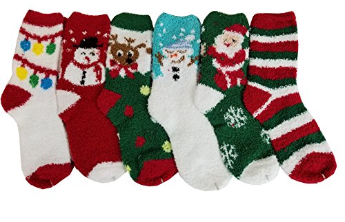 Differenttouch 6 pairs pack super soft cozy fuzzy winte…